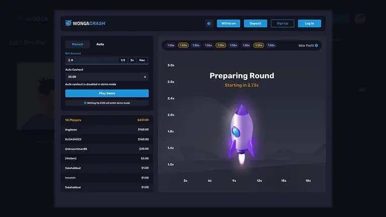 Avitor Casino Dashboard Screen avitor casino dashboard screen