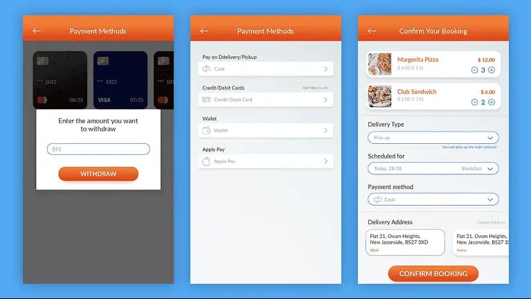 Add Balance in Wallet Screen - Food Delivery App Clone add balance in wallet screen - food delivery app clone