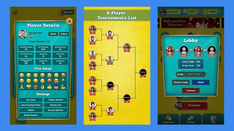 Player Screen - Best Ludo Game App Development player screen - best ludo game app development