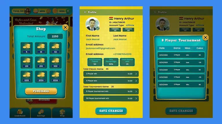 Shop Screen - Best Ludo Game App Development shop screen - best ludo game app development
