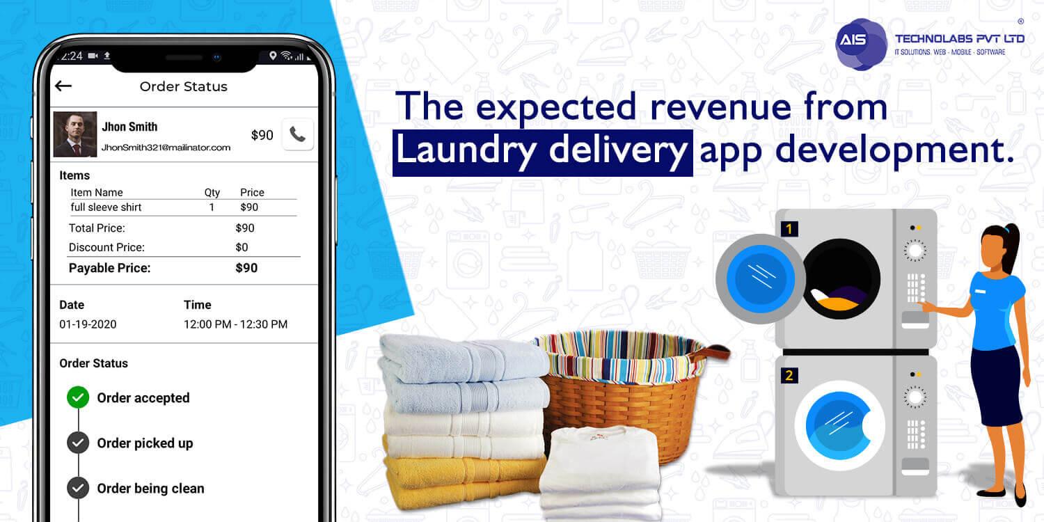 what is the expected revenue from the laundry delivery app development