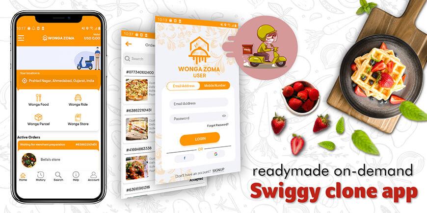 readymade on demand Swiggy clone app