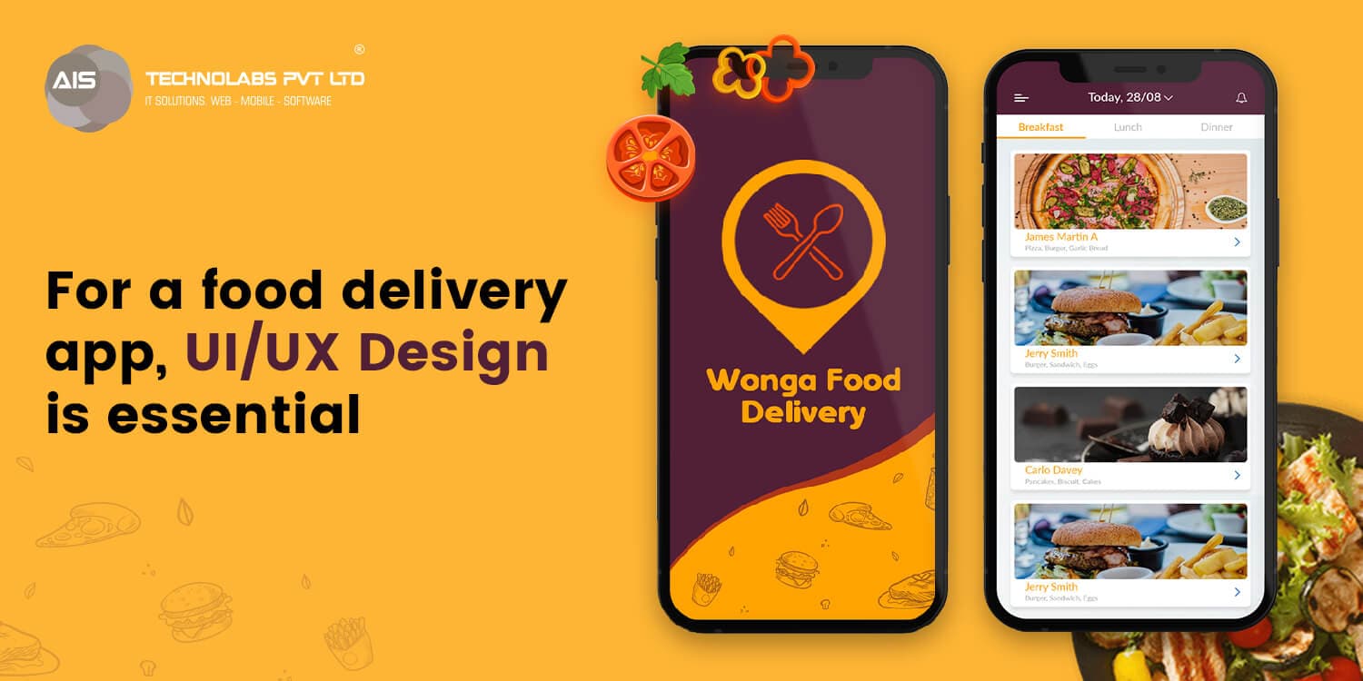 For a food delivery app, UI/UX design is essential For a food delivery app, UI/UX design is essential