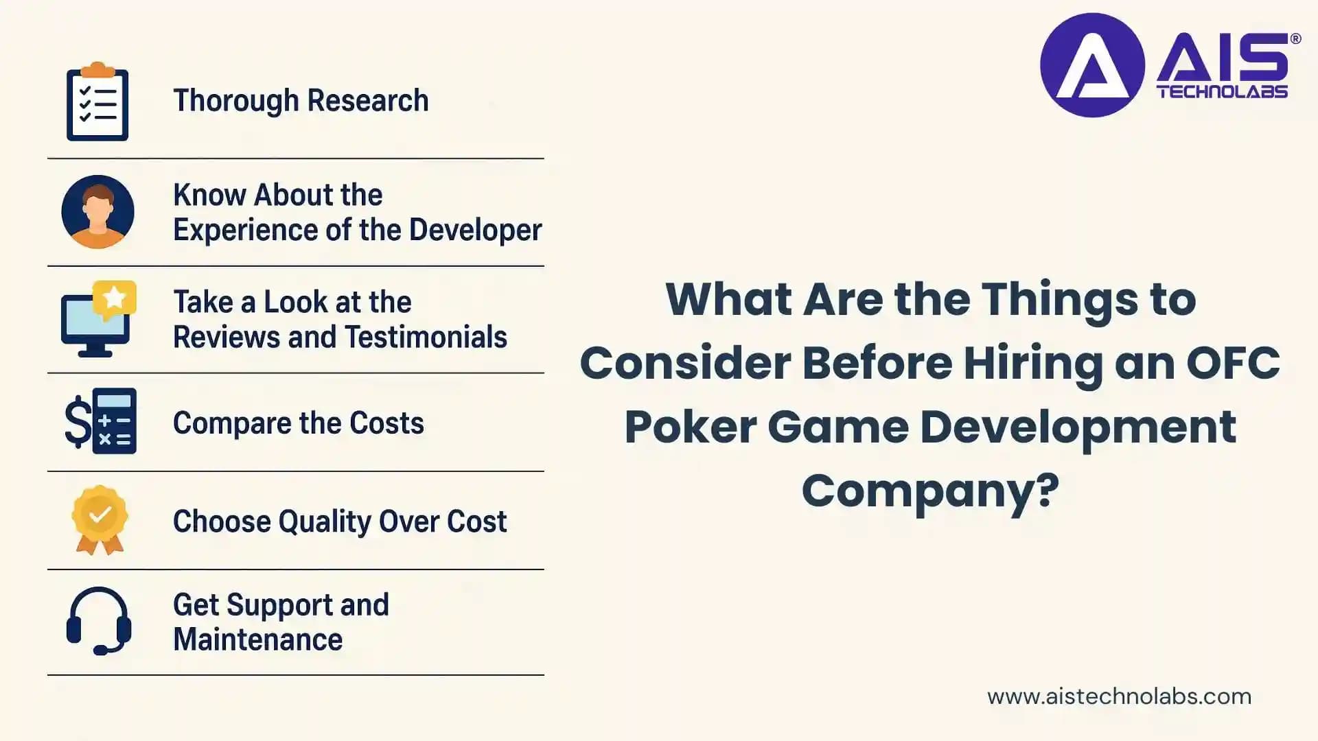 What Are the Things to Consider Before Hiring an OFC Poker Game Development Company things to consider before hiring an ofc poker game development company