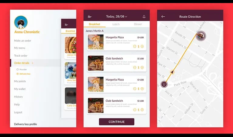 Track Your Food Order Live wonga food delivery order screen and live tracking