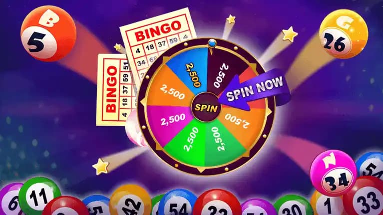 Bingo Spin Feature Screen bingo spin wheel screen