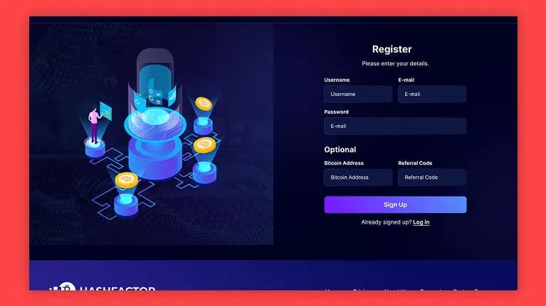 Blockchain Software Registration Screen blockchain software registration screen