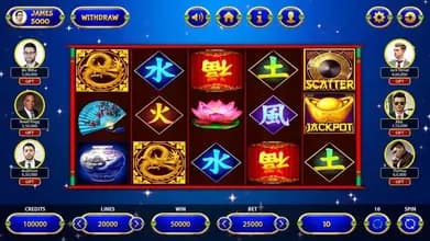Mystic China Theme Slot Machine Animation Screen mystic china theme slot machine animation screen