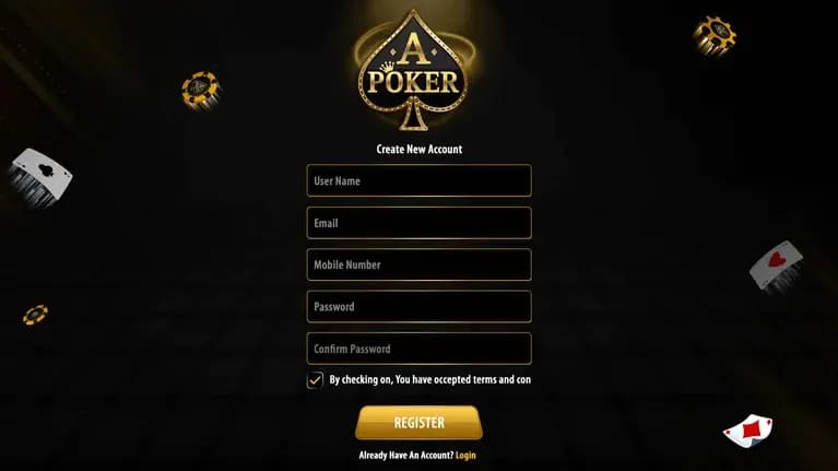 Our App Register Screen our app register screen