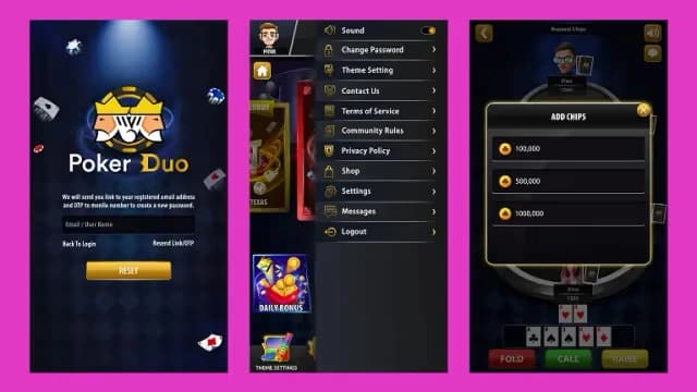 White Label Casino Software Login, Setting, Add Chip Screen white label casino software login, setting, add chip screen